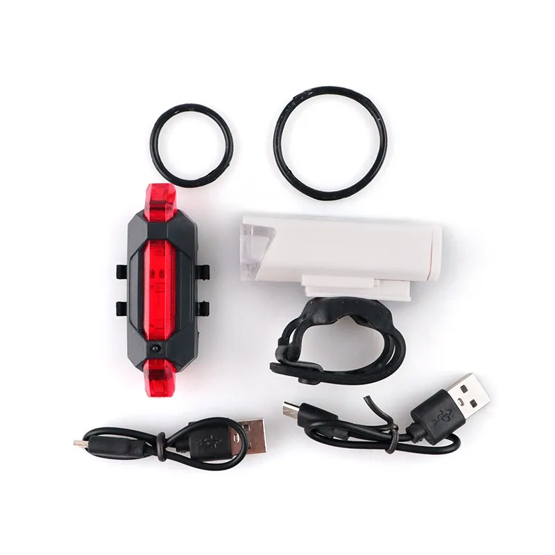 Phare Vélo LED Rechargeable USB - 8x3 Cm, Étanche, Type-C, 3 Modes - Pour VTT, Cyclisme Nuit