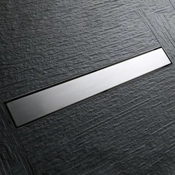 

Shower Drain and Tile Insert Brushed Stainless Steel Suitable for Tile Shower