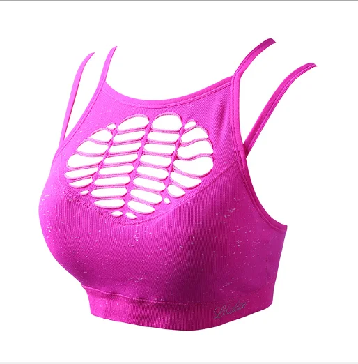 FY047 red Женский спортивный бюстгальтер, сексуальный, сетчатый, Brathable, спортивный топ, пуш-ап, женский, для спортзала, фитнеса, Спортивное нижнее белье, Женский бесшовный бюстгальтер для бега, йоги - Цвет: FY047 red