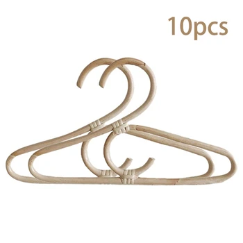 

10Pcs Little Rattan Hanger Set-Perfect As A Baby Shower Gift or for Infant, Toddler and Children'S Nursery Decor 31X18cm