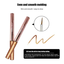 Стойкая подводка для глаз с тонким кончиком, жидкая подводка для глаз, аксессуары для макияжа, устойчивая к размазыванию, блестящая подводка для глаз