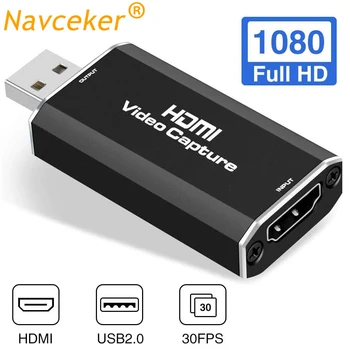 

2020 Best Video Capture Card USB 2.0 HDMI Video Grabber Record Box fr PS4 Game DVD Camcorder HD Camera Recording Live Streaming