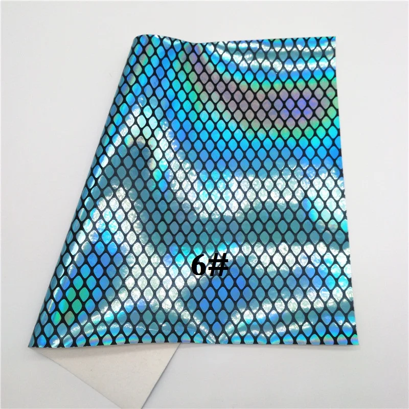 Glitterwishcome 30x134 см мини-рулон Переливающаяся искусственная кожа ткань, синтетическая кожа, змеиная искусственная кожа листы для бантов, GM403 - Цвет: 6