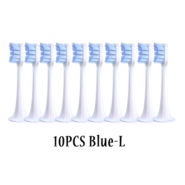 Heads For Xiaomi Mijia T300/T500 10Pcs Replacement Electric Toothbrush Heads Nozzles Clean Protect Soft DuPont Bristle