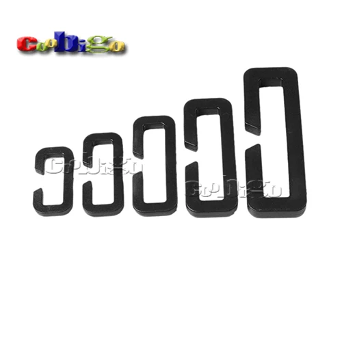 1000 шт Размер 3/" 1" 1-1/" 2" пластиковое прямоугольное кольцо ползунок Пряжка для рюкзака ремень тесьма ремень спортивные сумки запчасти