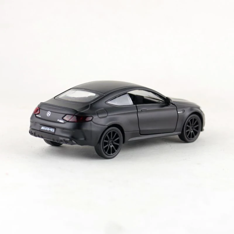 1/36 весы моделирование Mercedes AMG C63 сплав литья под давлением Модель Классические матовые черные игрушки для детей подарок на день рождения