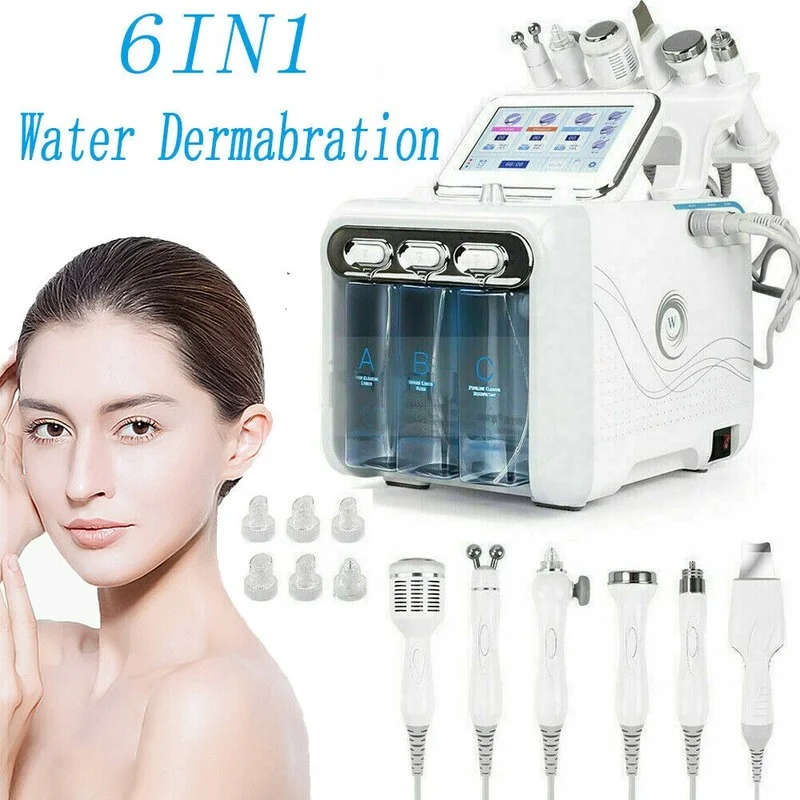 

6 in1 H2-O2 Hydro Dermabrasion RF Bio-Lifting Spa Facial Hydro Microdermabrasion Machine Water Dermabrasion Beauty machine