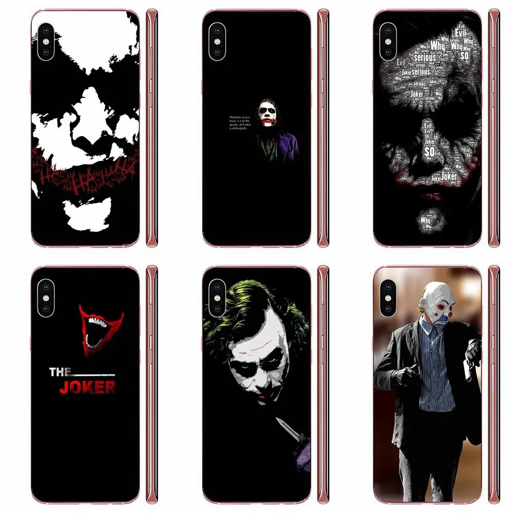 Мягкий модный чехол для Samsung Galaxy A10 A20 A20E A3 A40 A5 A50 A7 J1 J3 J4 J5 J6 J7 2016 2017 2018 Joker The Dark