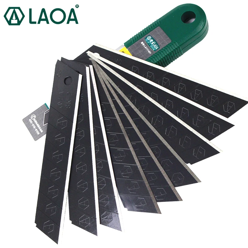 LAOA SK2 Запасное лезвие 9 мм 18 Универсальный нож супер острое офисные