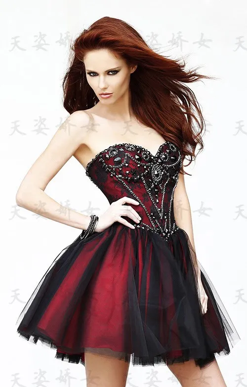 Дешевые невесты robe de soiree Новая мода vestido de noiva возлюбленные короткие Кристальные Вечерние платья подружки невесты
