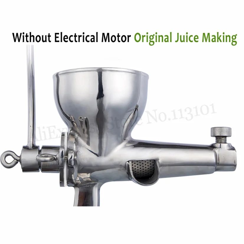 Stainless Steel Manual Juicer Fruit Vegetable Juice Extractor Orange Lemon Wheatgrass Squeezer 100% Original Juice 2