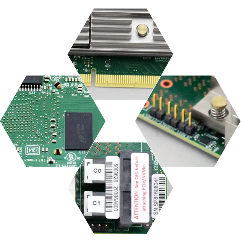 Плата контроллера Broadcom LSI 9460-8I 2 Гб кэш-памяти SFF8643 PCIe 3,1 12 ГБ/сек. sas. sata. NVMe