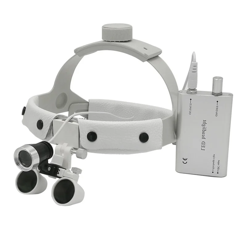 US $105.70 25X35X Dental Surgical Loupe Magnifier Optical Dentist Binocular Magnifying Surgery Loupe with LED Light
