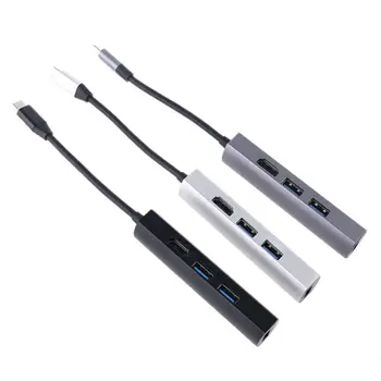 

USB C to 3x USB 3.0 Hub USB C to 4K Display Adapter for Laptop PC Mobile Phone