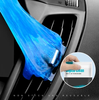

Car Cleaner Gel For Panel Air Vent Outlet Dashboard Laptop Keyboard Cleaning Tool Mud Remover Car Gap Dust Dirt Cleaner Reusable