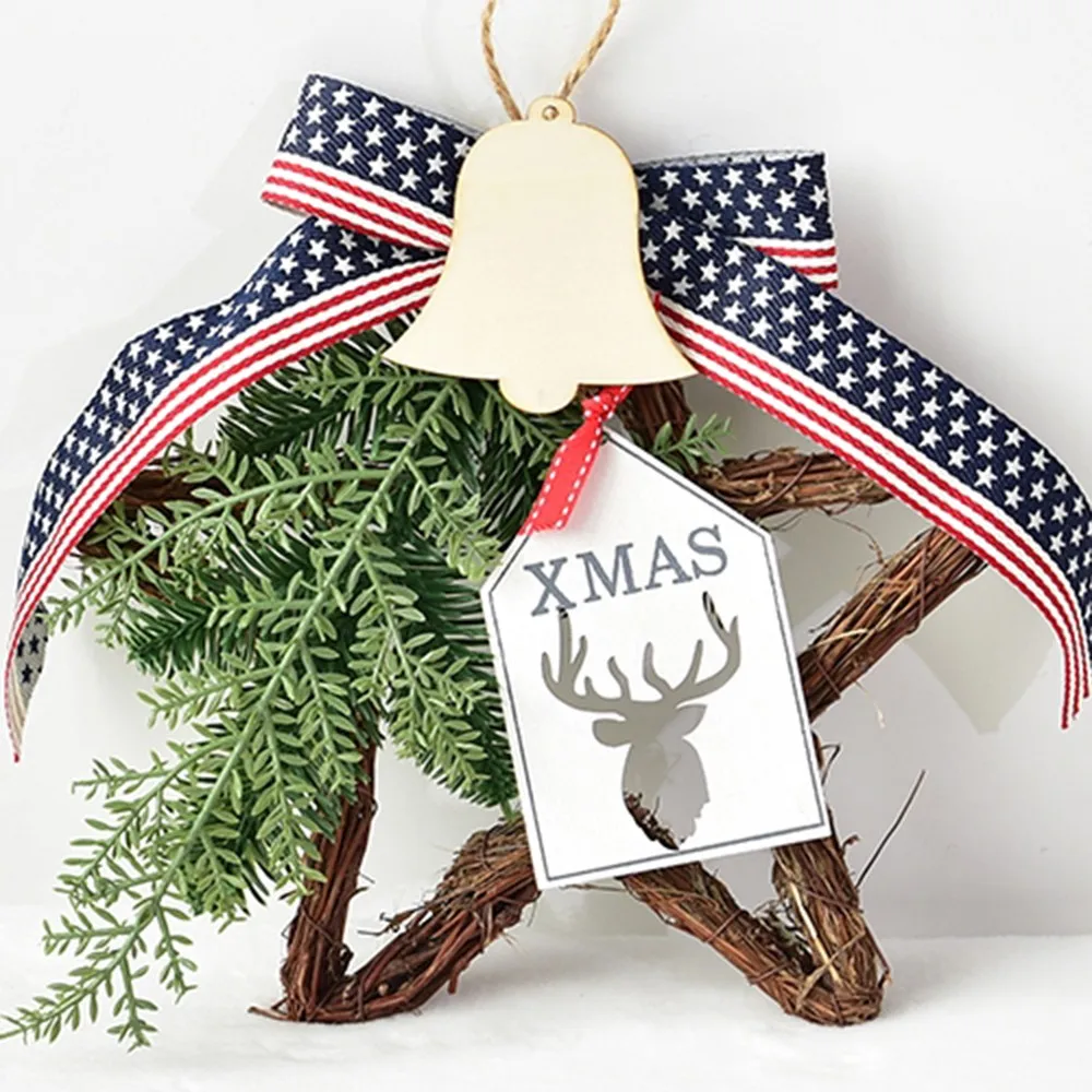 

Small Christmas Tree INS Style Mini Ornaments Christmas Wooden Creative Desktop Wooden Block Christmas Decorations For Home