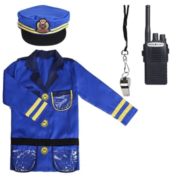 

Deluxe Police Officer Costume and Role Play Set for Children Halloween Carnival Policeman Cop Jacket Uniform Cosplay Costumes