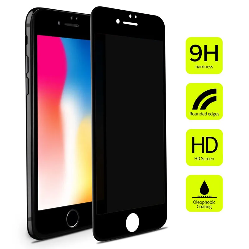 

Magtim Anti-spy Screen Protector For iPhone X XS MAX XR Full Cover Private Tempered Glass For iPhone 6s 7 8 PLUS Protective-Film