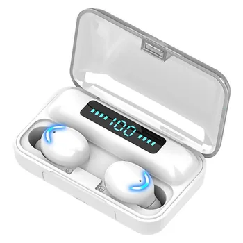 

Touch Control Waterproof Digital Display Deep Bass Outdoor Sports Wireless Earbuds Mini Portable With Charging Box Bluetooth 5.0