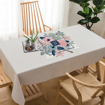 

Modern Minimalist Rectangular Cotton Hipster Wallpapers Fabric Nordic Living Room Coffee Table Table Linen Plaid Cloth