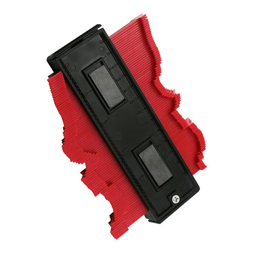 BMBY-5Inch контурный профиль калибровочный плиточный ламинат кромка формирующая деревянная измерительная линейка Abs контурный манометр Дубликатор 0-120 мм