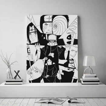 

Unframed Naurto Poster Japanese Anime Oil Painting Akatsuki Wallpaper Living Room Decor Wall Art Canvas Paints Stickers Murals