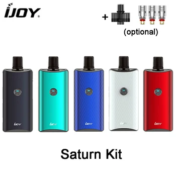

Original IJOY Saturn Kit 1100mAh battery with 3ml cartridge Fit S1 0.6ohm mesh coil Electronic Cigarette Vaporizer pod kit