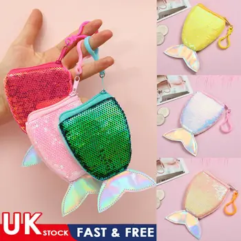 

Hot Trendy Women Kids Mermaid Sequins Coin Purse Girls Wallet Clutch Bag Handbag
