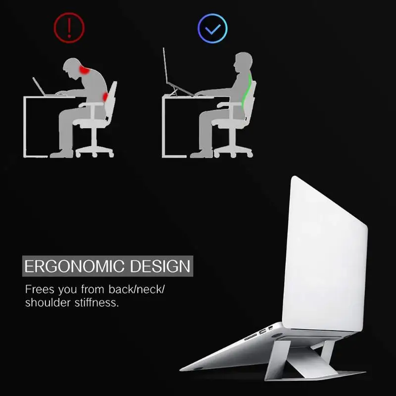 Ультратонкий складной планшет ноутбук ПК подставка для Macbook/iPad Настольный держатель