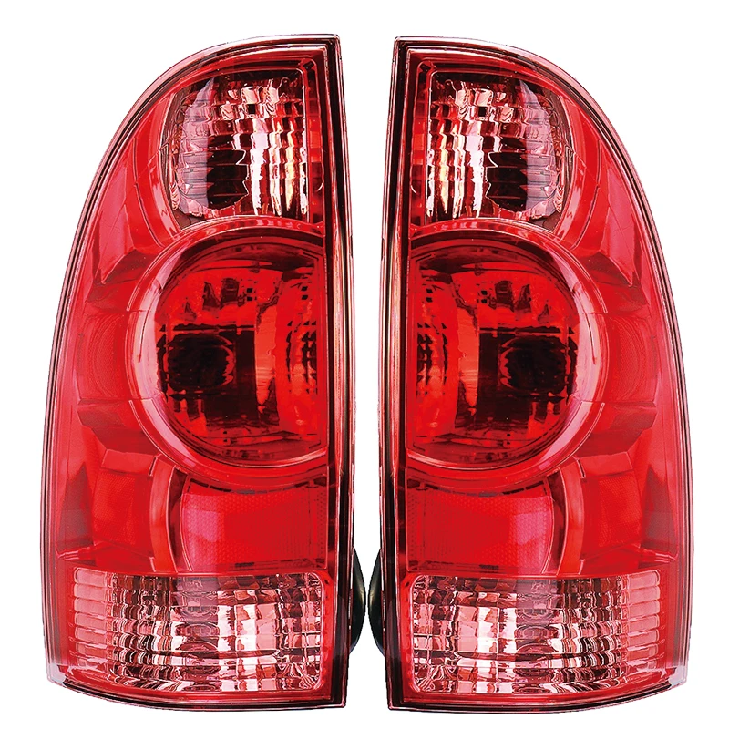 Left&amp;Right Side Tail Lights Assembly For Toyota Tacoma 2005-2015 Black Rear Lamp