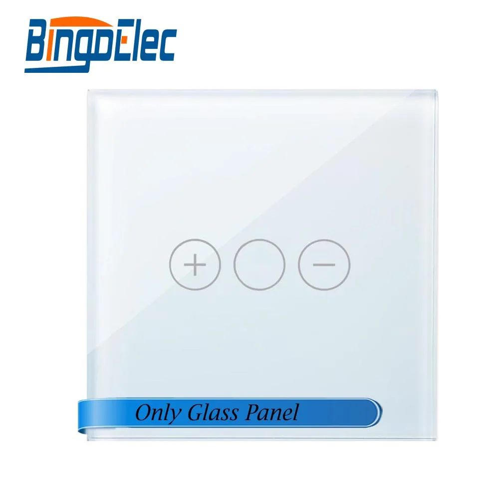 Bingoelec 47*47mm Three Color Dimmer Small Glass Panel,Only Glass Panel