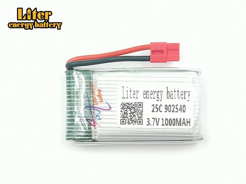 3,7 V 1000mah 902540 Lipo батарея для X5HC X5HW RC Квадрокоптер запасные части батарея RC камера Дрон аксессуары