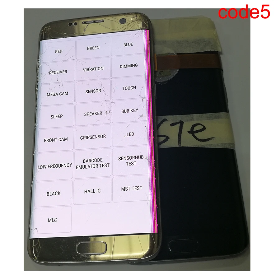 JPFix S7edge экран в сборе с рамкой сломанной изогнутой поверхности дисплей сенсорный ЖК-экран