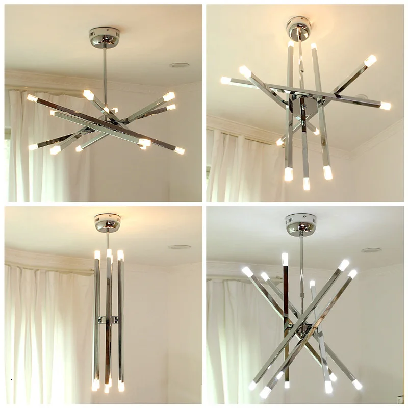 Современный DIY Железный звездного неба эстакада кулон свет Гостиная Бар обеденная висячие лампы освещения