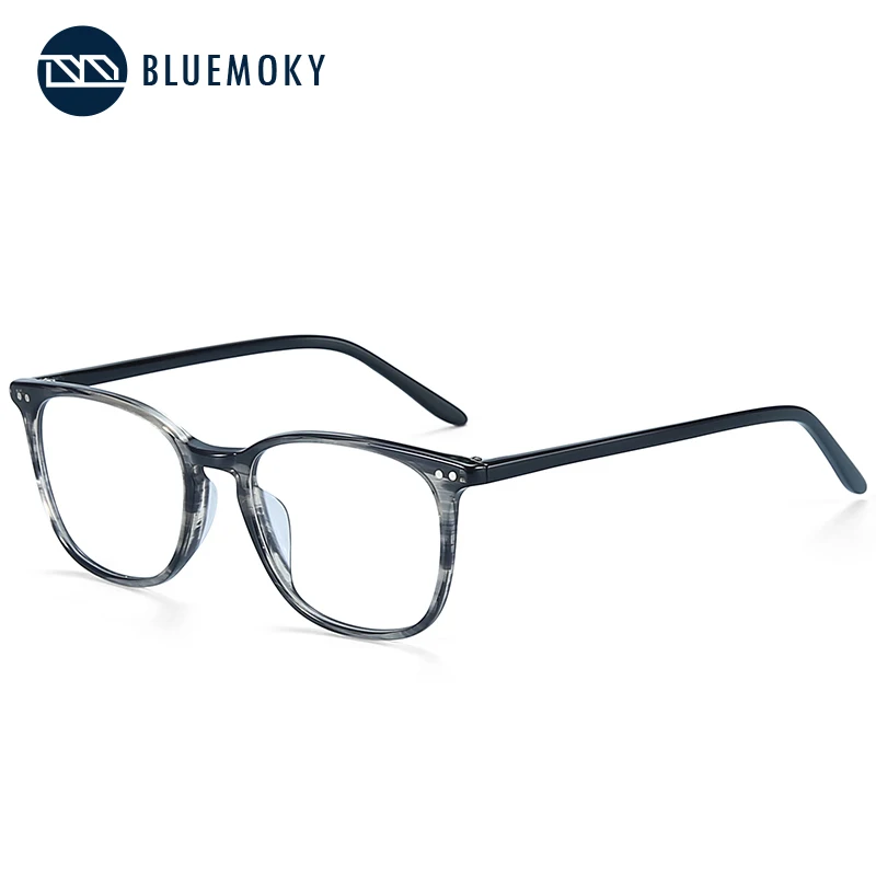 BLUEMIKY очки, оправа для мужчин, оптические очки для близорукости, прозрачные очки, мужские очки BT2007, новые мужские очки - Цвет оправы: Grey