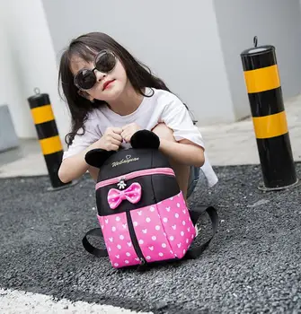 

New Kids bag Kindergarten Children Cartoon Mickey School Bags Pink Minnie Backpack Princess Schoolbags Satchel For Boys Girls