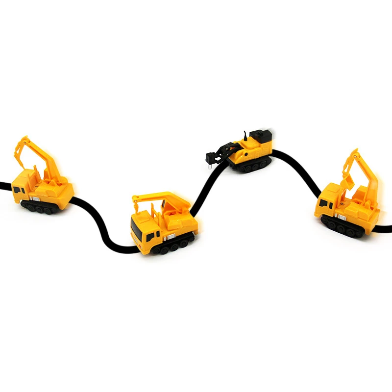 Line Following Robot Induction Educational Inductive Toys Car Truck Machine Follower Diy Diecast Vehicle Magic Pen Penguin Pig toy excavators