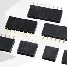 50 шт. 1* Американская классификация проводов 2р 1* 3Pin 1X4/5/6/7/8/9/10/15-полый штифт Pin Header Strip 2,54 мм один ряд Strit Pin LCD1602 PC104