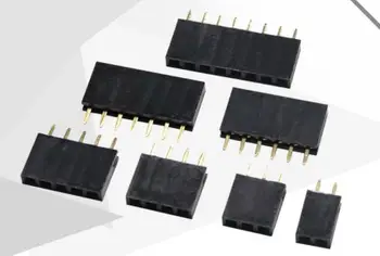 

50PCS 1*2P 1*3Pin 1X4/5/6/7/8/9/10/15 Pin FeMale Pin Header Strip 2.54mm one row Strit Pin LCD1602 PC104