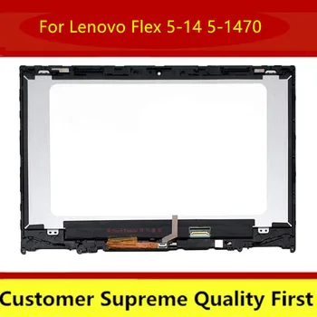 

For Lenovo FLEX 5-1470 81XA 14" FHD LCD LED Touch Screen Assembly With Bezel