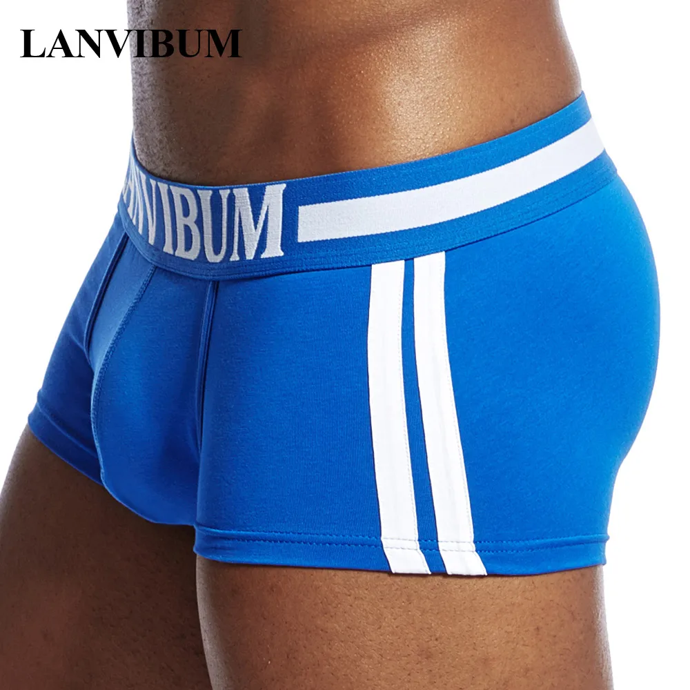 LANVIBUM Мужское нижнее белье мягкие удобные дышащие хлопковые боксеры шорты