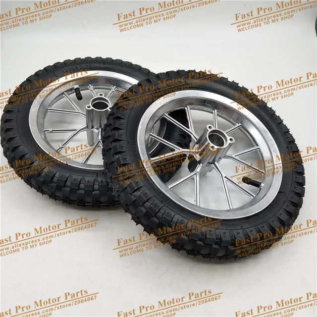 49cc Mini Pocket Bike/scooter Tires One Rims+tyres 12.5 X 2.75 Rear Wheel  Front Wheel 47 49cc Mini Pit Monkey Pocket Dirt Bike - Motorcycle Tires &  Wheels - AliExpress
