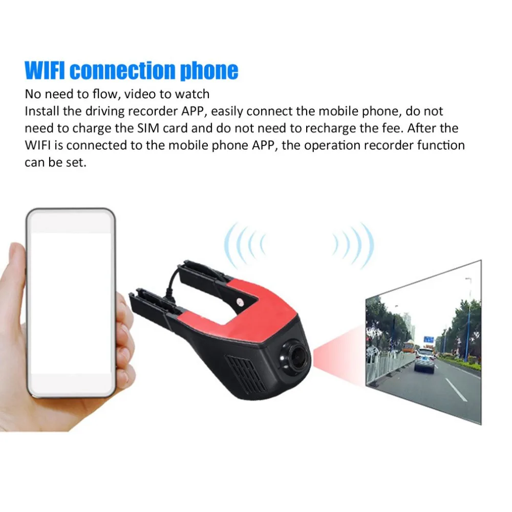 Новинка A5B Автомобильная камера 1080P wifi DVR Dash-Cam Видео рекордер видеокамера ночного видения рекордер Видео Запись тире камера