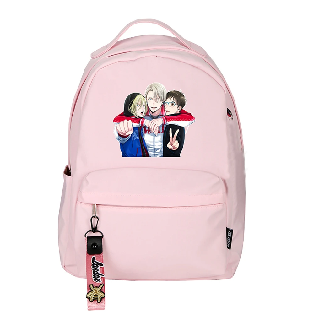 Рюкзак для косплея с принтом YURI on ICE Victor Nikiforov нейлоновый рюкзак ярких цветов