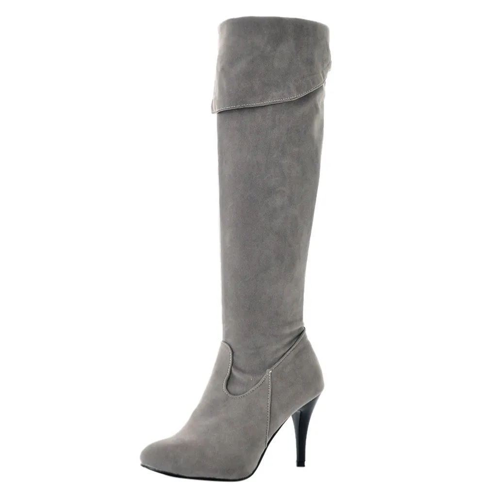 Обувь; модные женские ботинки; zapatos de mujer; женские ботфорты на тонком высоком каблуке; модные зимние высокие сапоги; теплая зимняя обувь