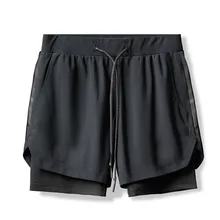 

2021 New Double-Decker Sports Shorts Men's Running Training Shuttle Woven Capri Pants Trend Camo Basketball Pants