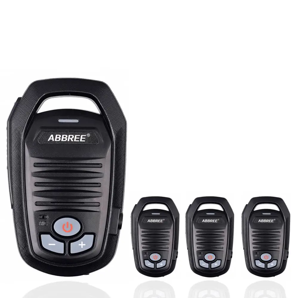 4PCS Abbree AR-639 Mini Walkie Talkie free license 0.5W FRS Handsfree VOX Children Ham CB Radio Transceiver Gift Comunicador | Мобильные