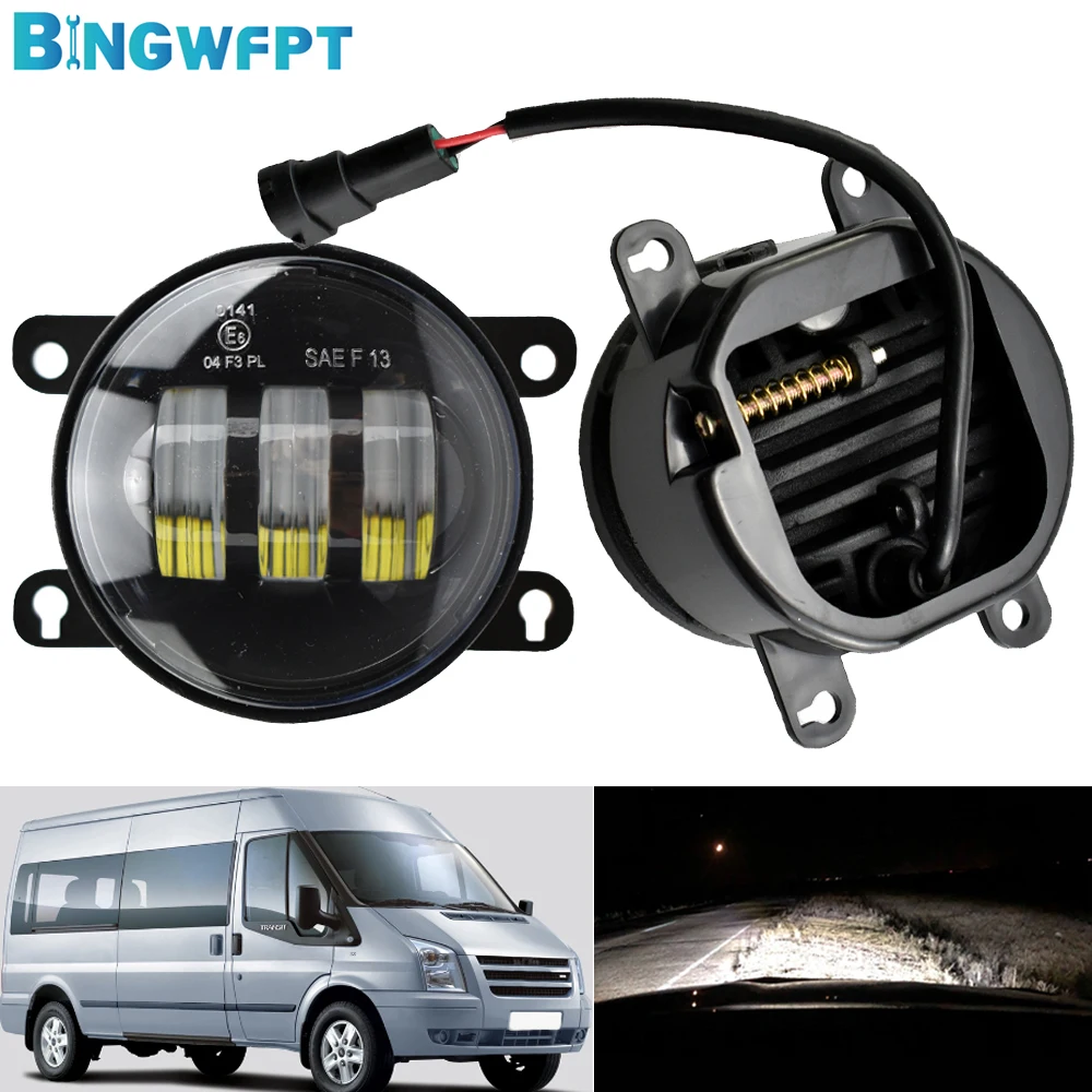 

1Pair LED 12V H11 Fog Lights For Ford Transit Platform Chassis 2006-2015 Daytime Running Light Aluminium Fog Lamp Assembly