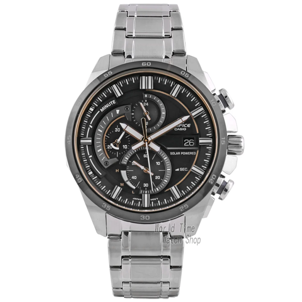 CASIO Часы повседневные деловые Солнечный водонепроницаемый модные мужские часы EQS-600D-1A2 EQS-600D-1A9 EQA-600D-1A2 EQS-600BL-1A - Цвет: EQS600DB1A9