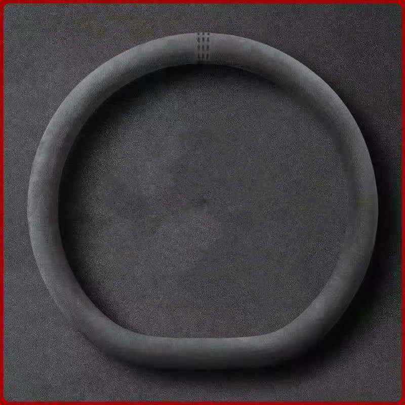 

For Land Rover range rover discovery freelander Aurora black suede Alcantara car steering wheel cover
